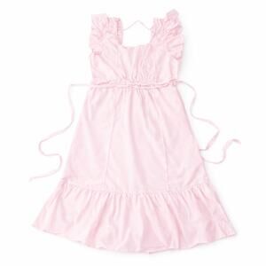 ChicSoul Pink Cotton Ruffle Sleeve Dress Women’s 3X - Cottagecore